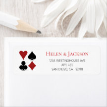 Las Vegas Wedding Schwarz-weiß Playing Card Anzug