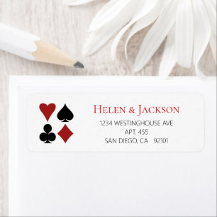 Las Vegas Wedding Schwarz-weiß Playing Card Anzug