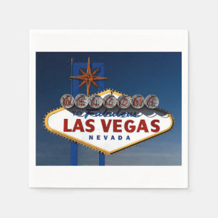 Las Vegas Wedding Sign Day Paper Napkins Serviette