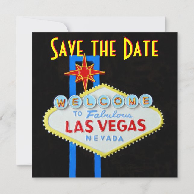 Las Vegas Wedding speichern das Datum der Einladun Save The Date (Vorderseite)