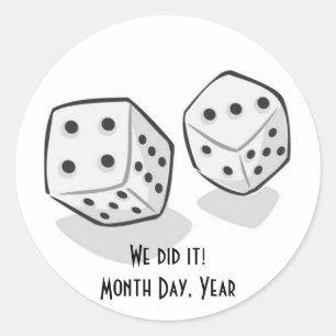 Las Vegas Wedding Stickers