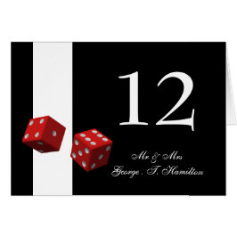 Las Vegas Wedding Tischnummern