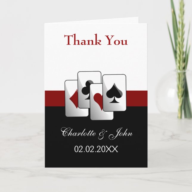 Las Vegas Wedding Vielen Dank Ihnen Karten (Vorderseite)