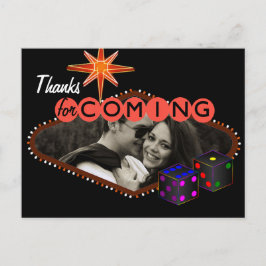 Las Vegas Wedding Vielen Dank Postkarte