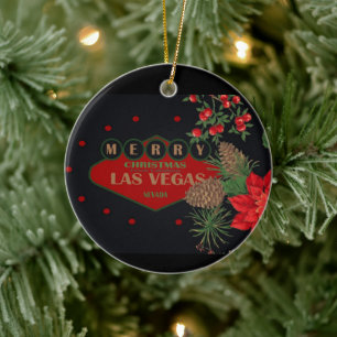 Las Vegas Weihnachten Personalisierte Keramik Orna Keramik Ornament