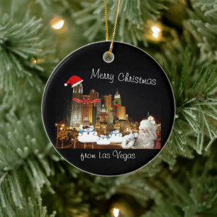 Las Vegas Weihnachten Personalisierte Keramik Orna Ornament