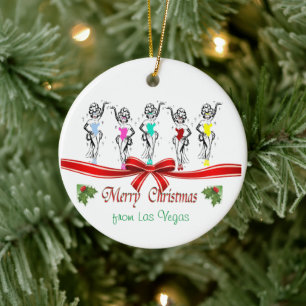 Las Vegas Weihnachten Personalisierte Keramik Orna Ornament