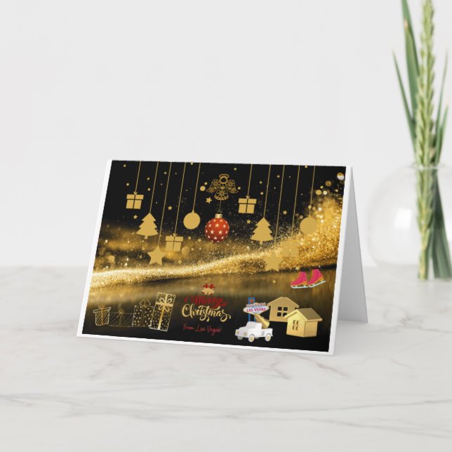Las Vegas Weihnachtskarte Ankündigung (Vorderseite)