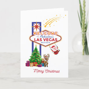 Las Vegas Weihnachtskarte Dankeskarte