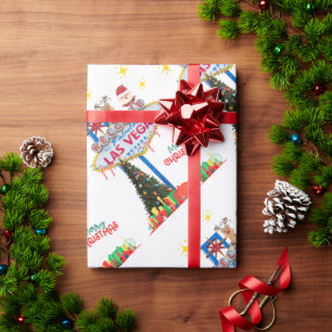 Las Vegas Weihnachtswrapping Paper Geschenkpapier