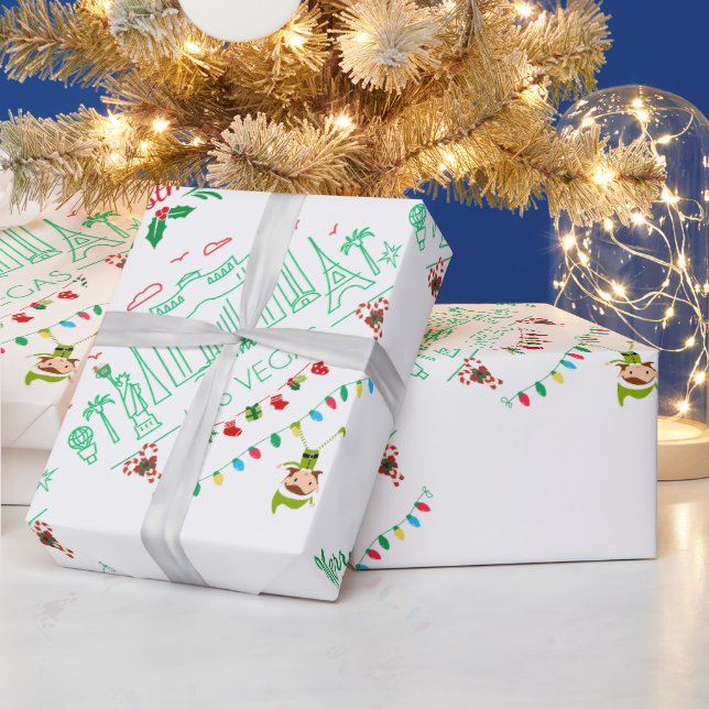 Las Vegas Weihnachtswrapping Paper Geschenkpapier (Feiertage)