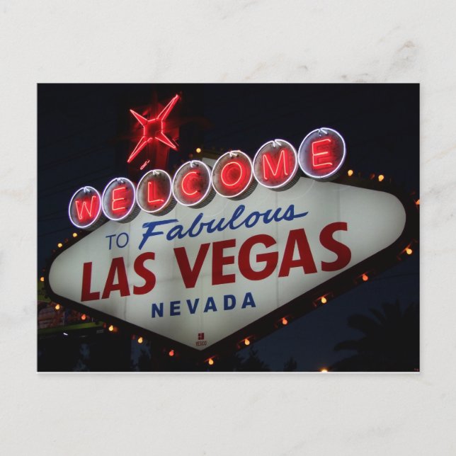 Las Vegas Welcome Postkarte (Vorderseite)