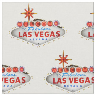 Las Vegas Welcome Sign Fabric Stoff