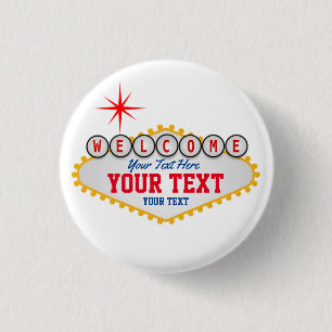 Las Vegas Willkommensschild Ihr Text Button