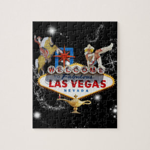 Las Vegas Willkommensschild Steckpuzzle Puzzle