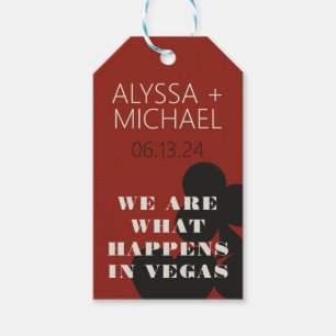 Las Vegas Wir sind das, was die Gastgeschenk Hochz Geschenkanhänger