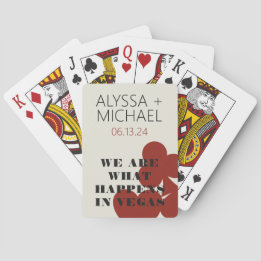 Las Vegas Wir sind das, was die Gastgeschenk Hochz Spielkarten