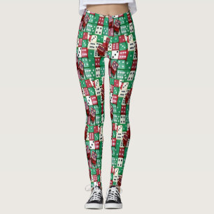 Las Vegas-Würfel-Kasino oder Brettspiel Leggings