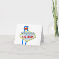 Las Vegas-Zeichen machen Ihre eigenen Einladungen