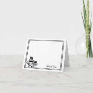 Las- VegasHochzeit in Urlaubsort danken Ihnen Dankeskarte