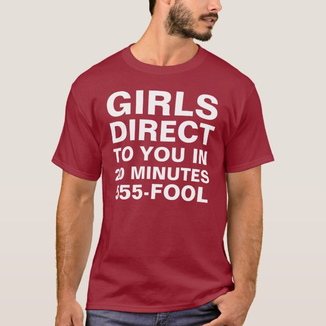 Las- Vegasmädchen verweisen auf Sie Shirt (Vorderseite)