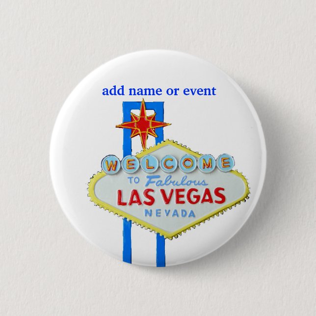 Las VegasnamensAbzeichen Button (Vorderseite)