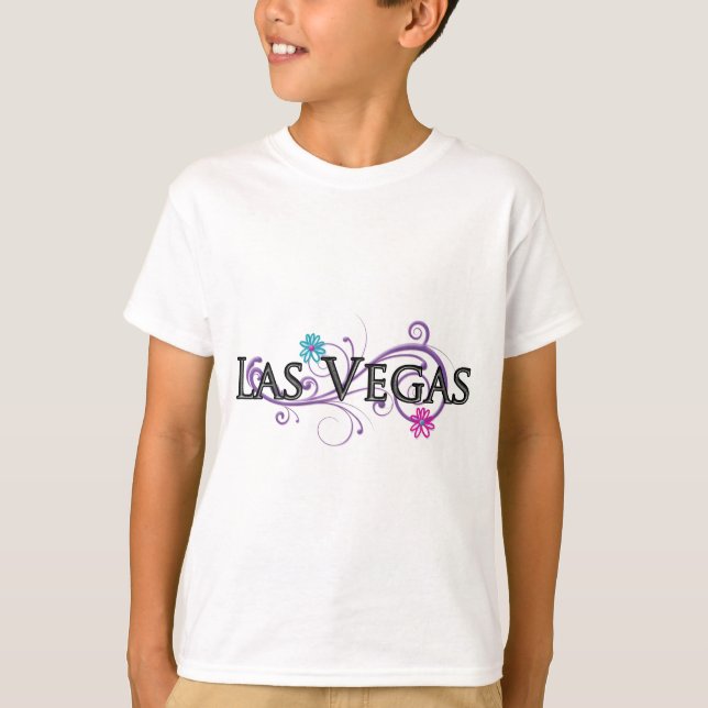 Las Vegasnamenstropfen T-Shirt (Vorderseite)