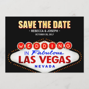 Las Vegasneonzeichen - Save the Date Wedding