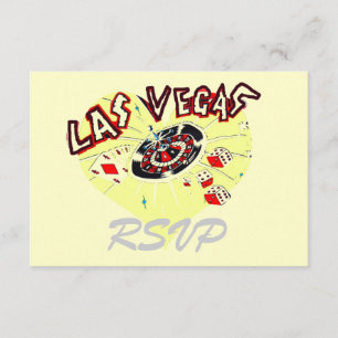 Las- VegasuAwg Gast-Antwort-Einschließung RSVP Karte