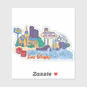 Las Vigas City Aufkleber
