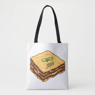 Lasagna Cartoon Illustration