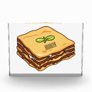 Lasagna Cartoon Illustration Fotoblock