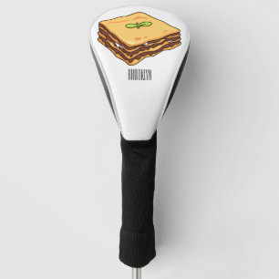 Lasagna Cartoon Illustration Golf Headcover