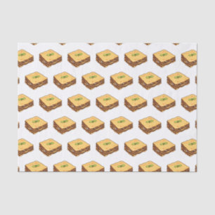 Lasagna Cartoon Illustration Seidenpapier