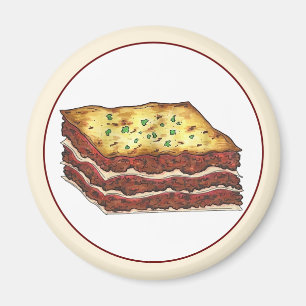 Lasagna Lasagna Italienische Küche Magnet