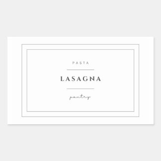 Lasagna Pasta Aufkleber für das Lebensmitteletiket