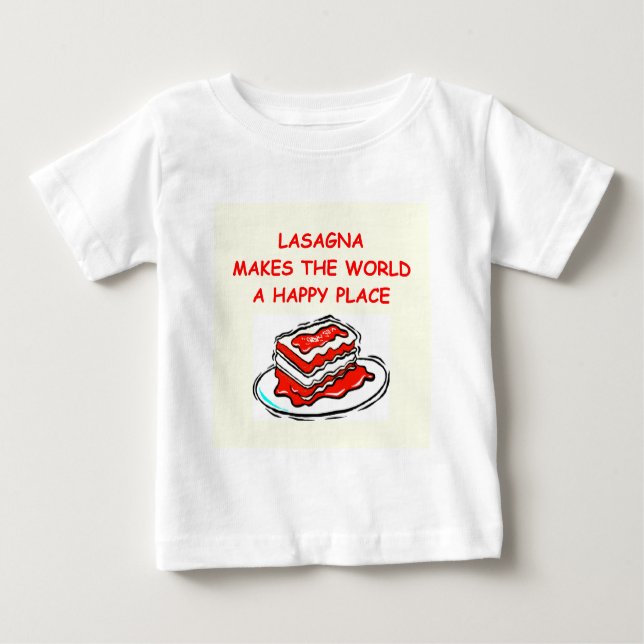Lasagne Baby T-shirt (Vorderseite)