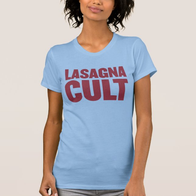 Lasagne-Kult *RED PRINT* T-Shirt (Vorderseite)