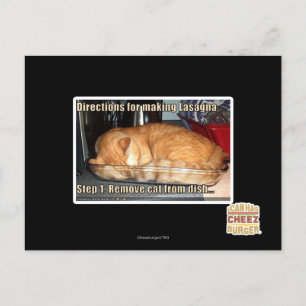 Lasagne Postkarte