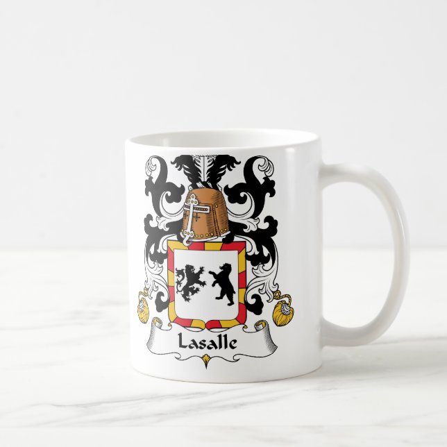 LaSalle Familienwappen Tasse (Rechts)
