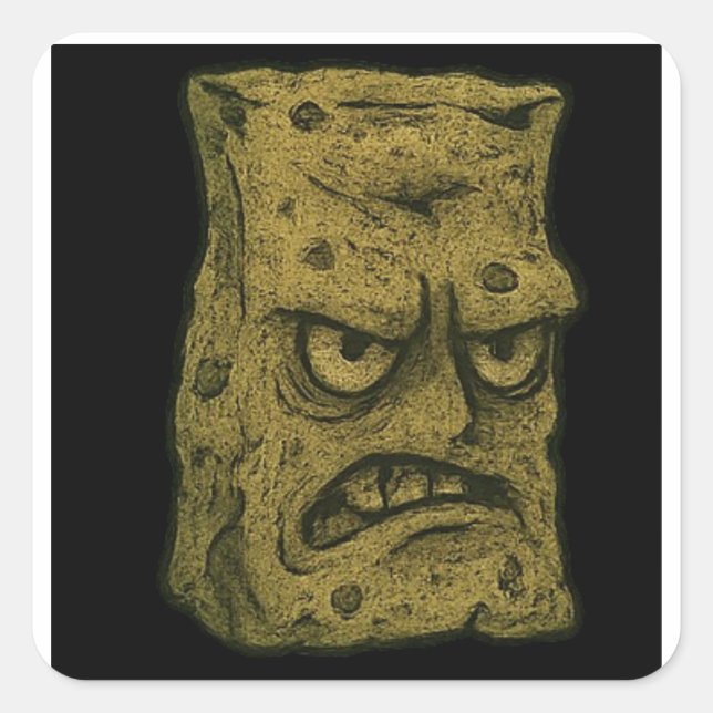 Lasanghetti's Funkbert Quadratischer Aufkleber (Vorderseite)