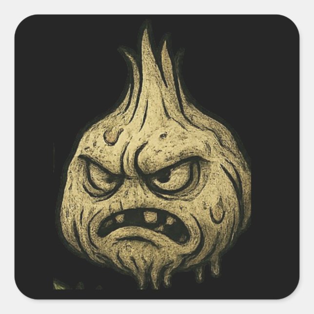 Lasanghetti's Lil Stank Quadratischer Aufkleber (Vorderseite)