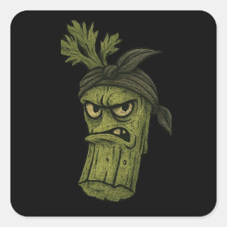 Lasanghetti's Stalky D Quadratischer Aufkleber