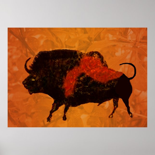 Lascaux Bison Poster (Vorne)