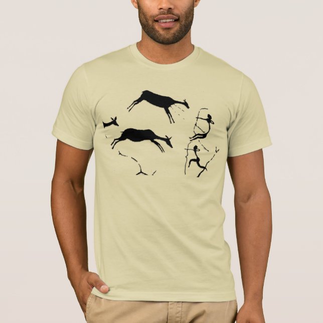 Lascaux Hirsch-Jagd T-Shirt (Vorderseite)