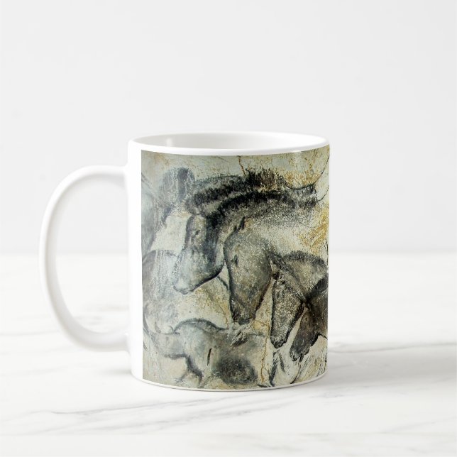 Lascaux Höhlen-Malerei der Pferdekaffee-Tasse Tasse (Links)