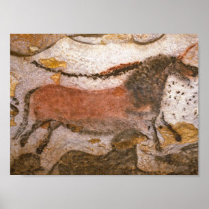 Lascaux Höhlenmalerei Poster
