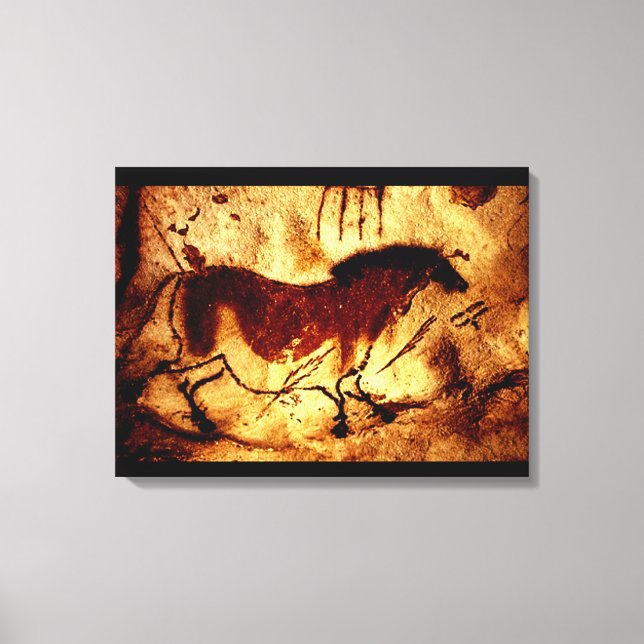 Lascaux Horse Leinwanddruck (Vorderseite)
