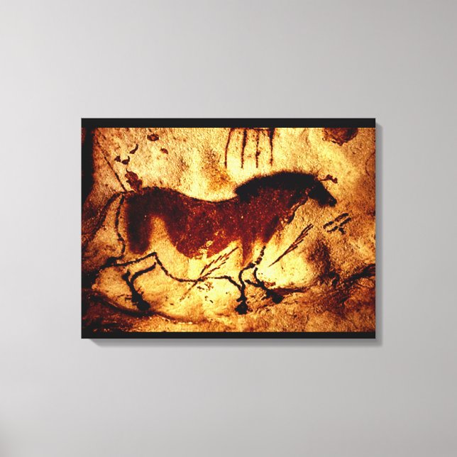Lascaux Horse Leinwanddruck (Vorderseite)