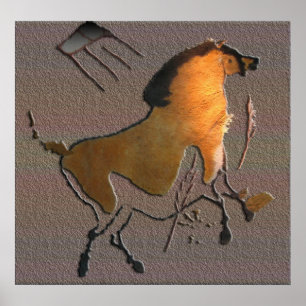 Lascaux Pferd Poster